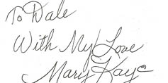 Back of Mary Kaye business card