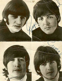 Autographed Beatles picture
